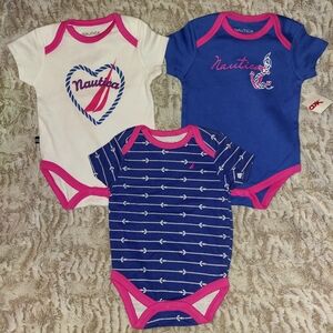 Nautica Kids One Piece Set - Blue and White